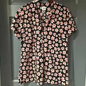 CAbi Harmony Floral V-Neck Blouse